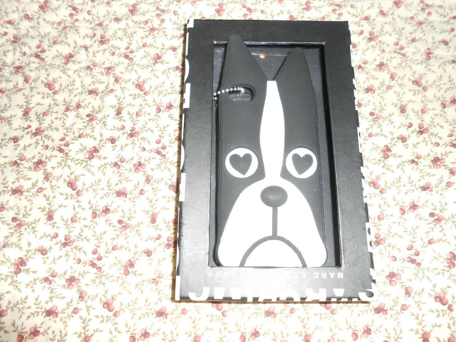 New Marc Jacobs I phone 5 Silicone cell phone cover boxer dog