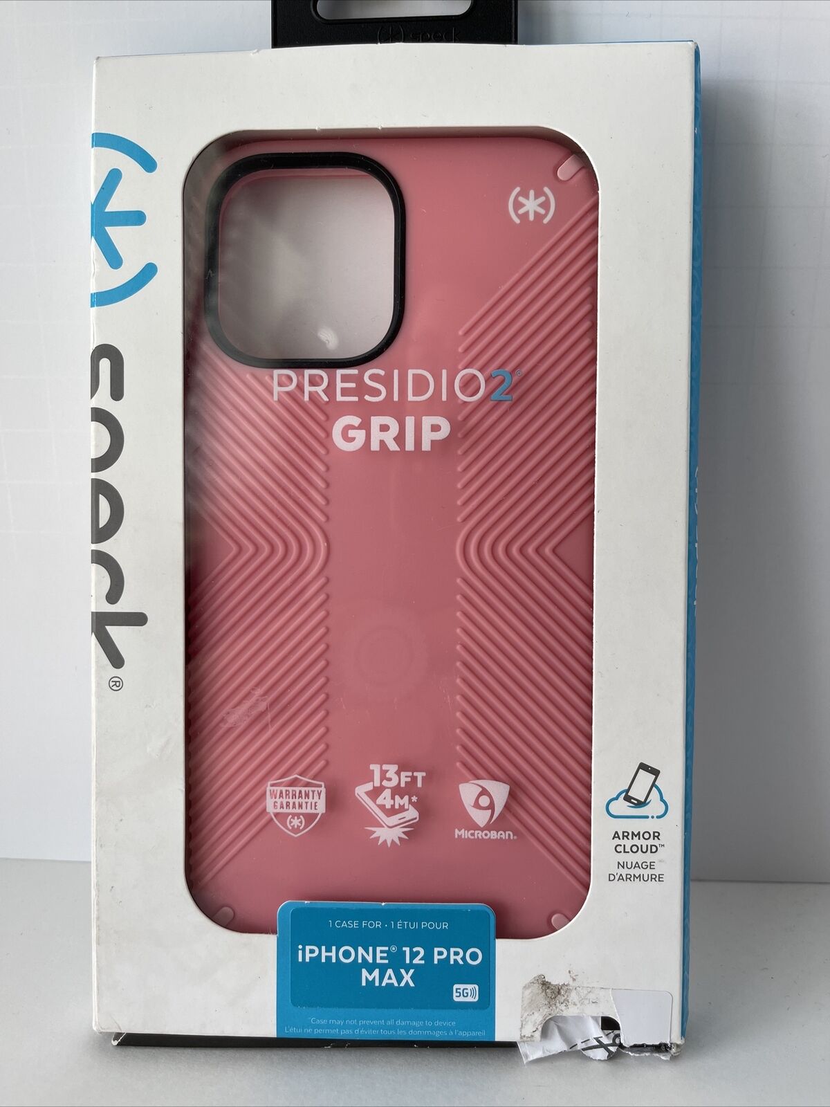 Speck Presidio2 Grip Phone Case Apple iPhone 12 Pro Max 6.7” Pink/Black