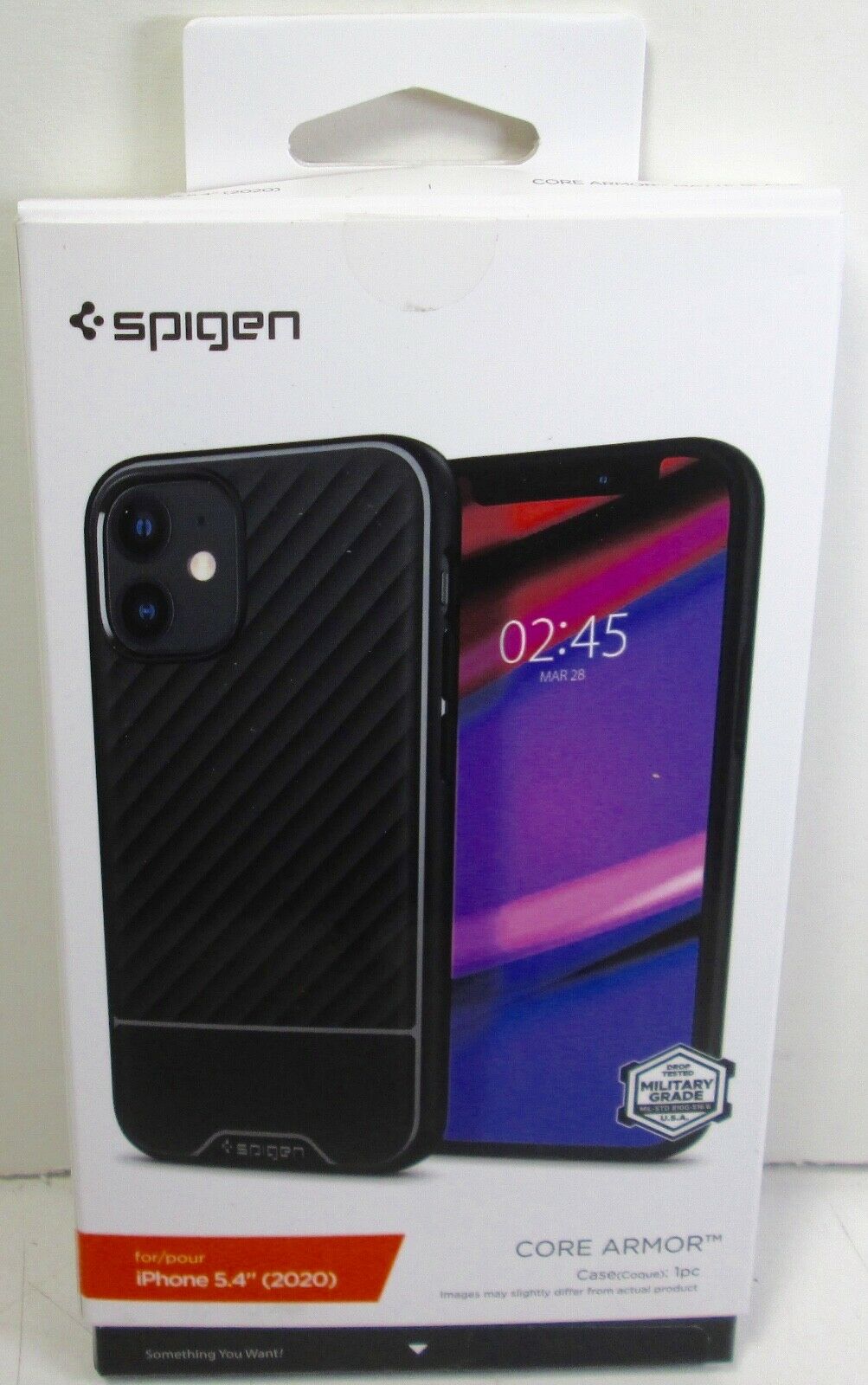 Spigen - Core Armor Case for Apple iPhone 12 Mini (5.4") - BLACK - New