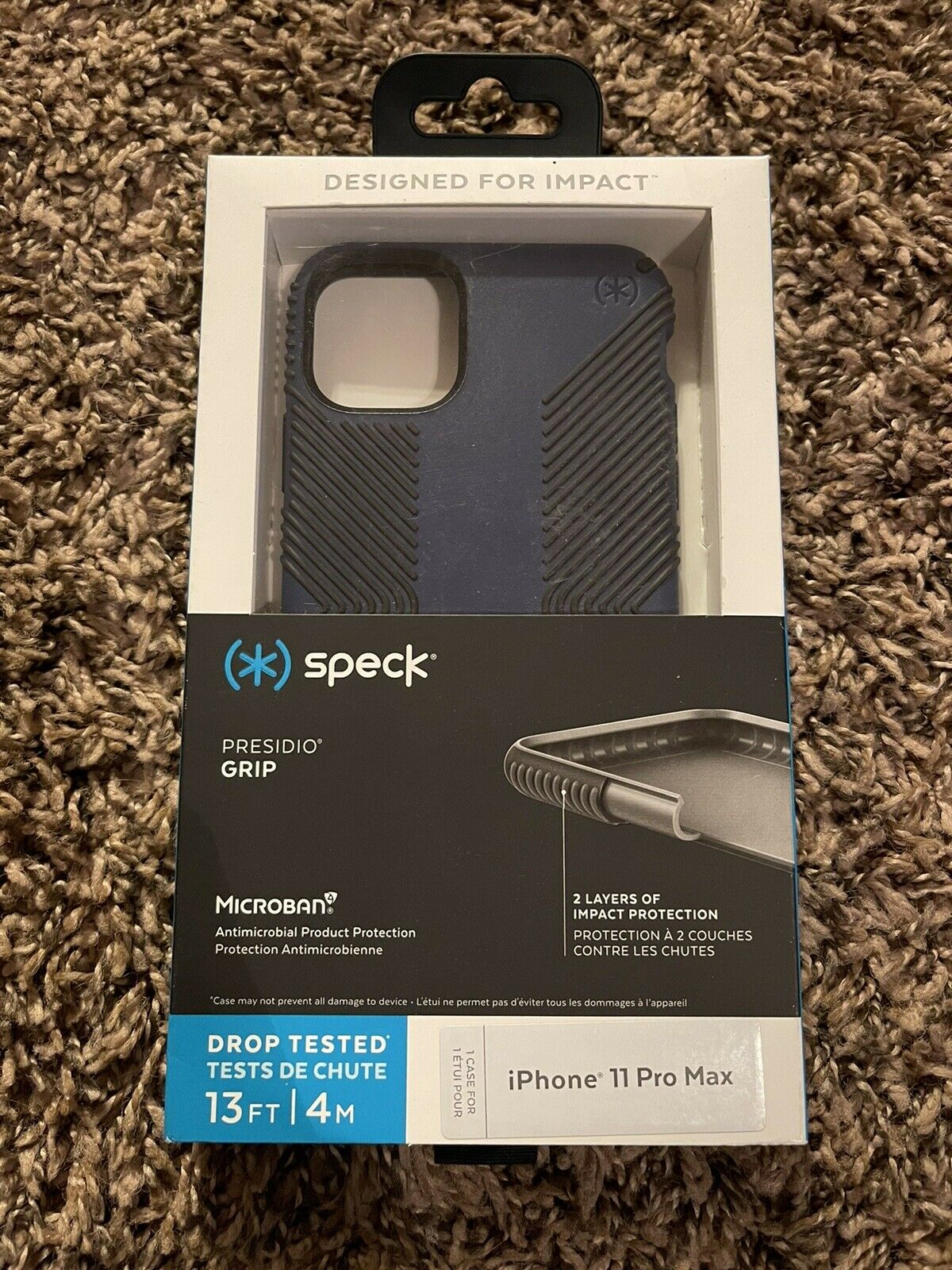 speck Presidio Grip case for iphone 11 Pro Max in blue