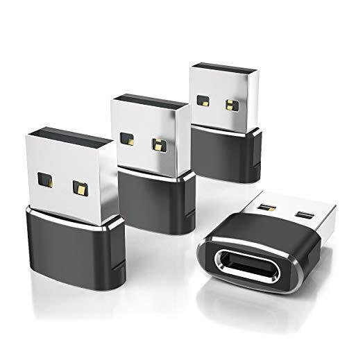 USB C Female to USB A Male Adapter 4 Pack,Type C Power Charger Cable Connector f