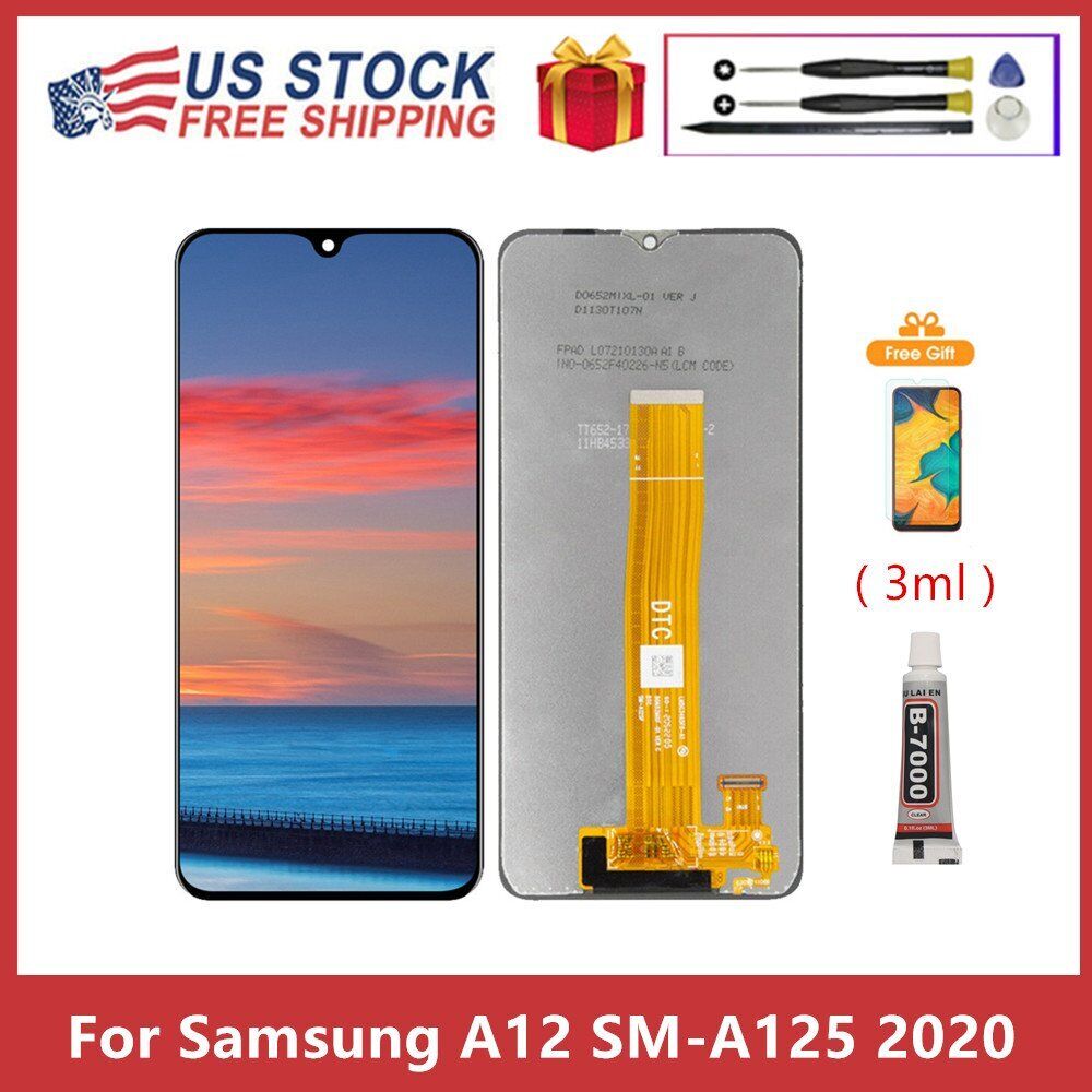 LCD Display Touch Screen Digitiser Assembly Replace For Samsung Galaxy A12 A125