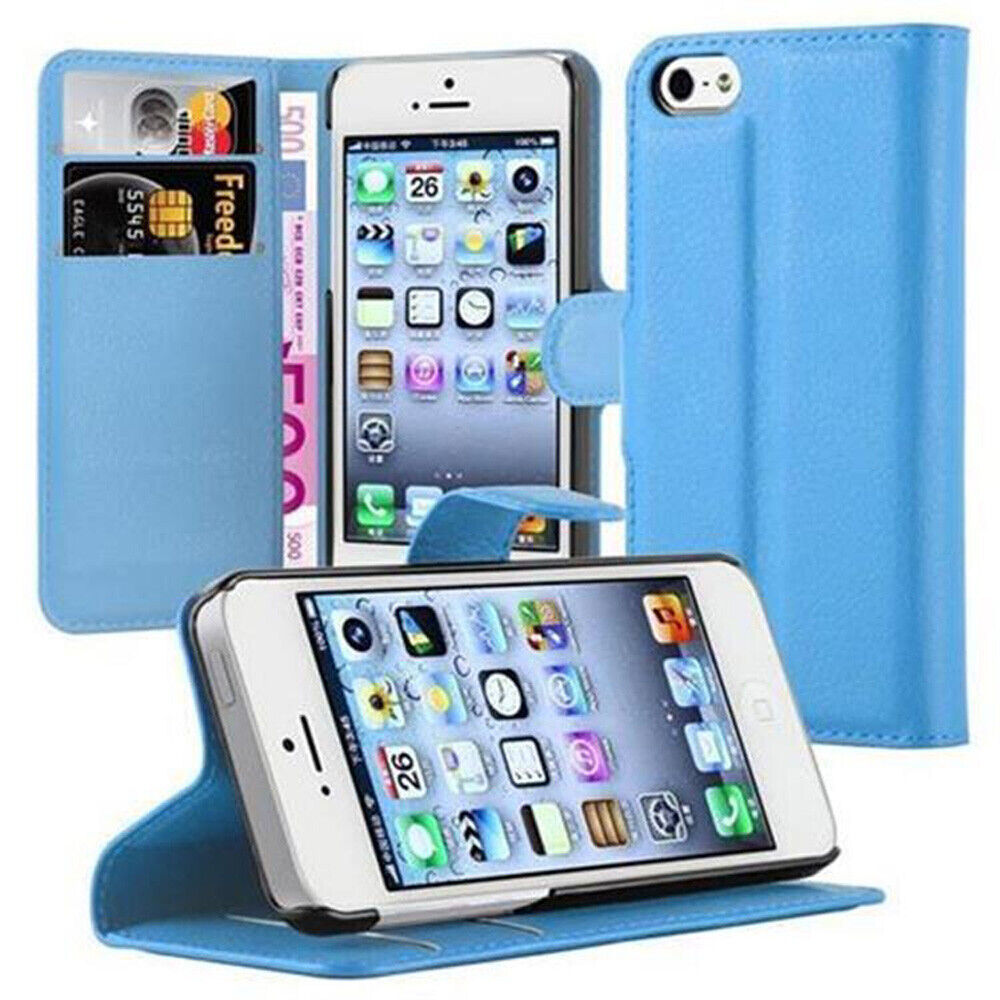 Case for Apple iPhone 5 / 5S / SE 2016 Protection Book Wallet Phone Cover